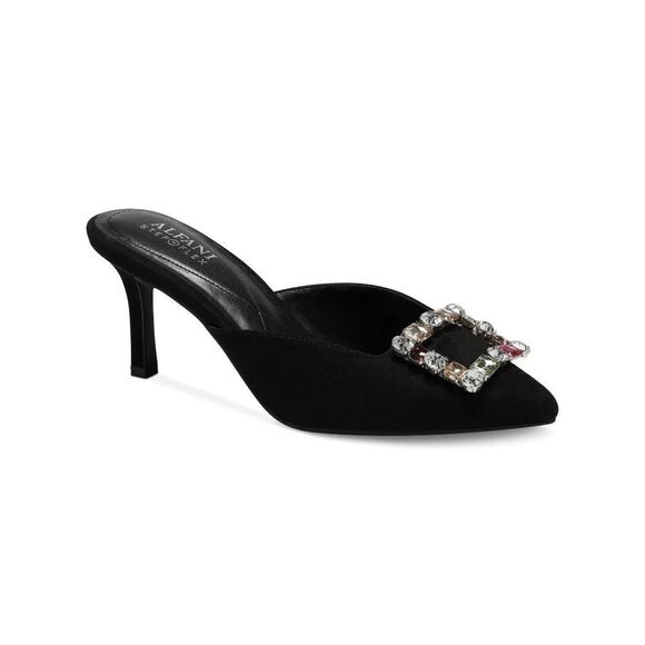 Alfani Women’s Selinah Pumps 8.5M Black Gem Stiletto Slip-On Heel Dress Shoe - Picture 1 of 7